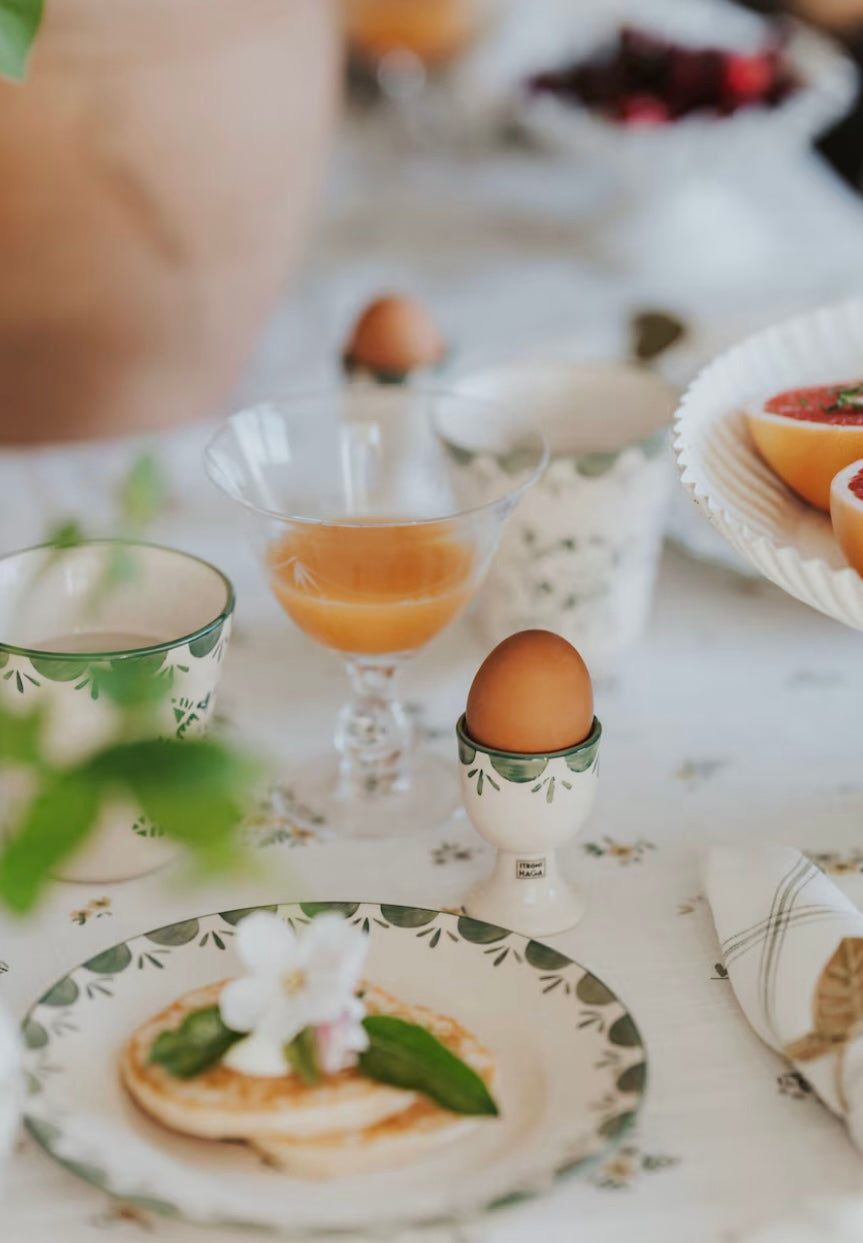 Äggkopp Marion Blomma Grön Strömshaga