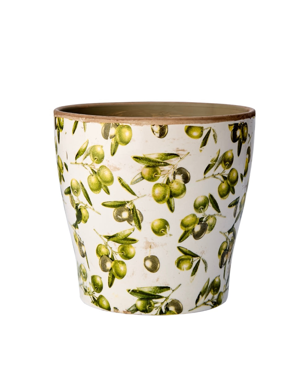 OLIVE Kruka, Vit/grön Affari of sweden