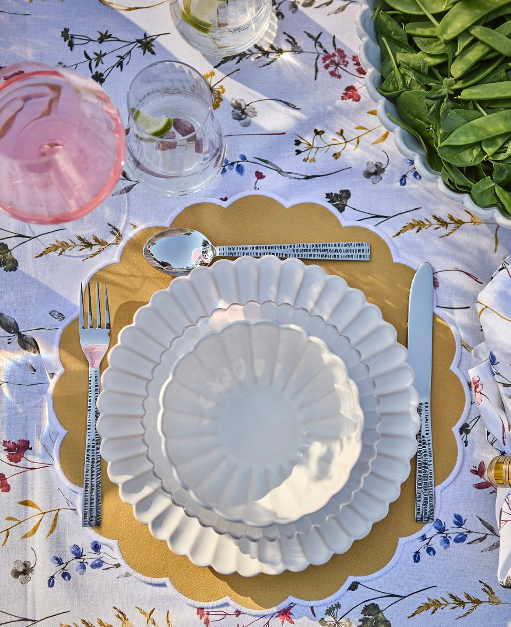 FLORA Tallriksunderlägg, Gul Affari of sweden
