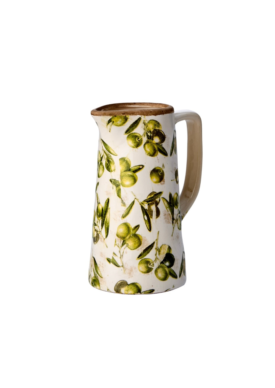 OLIVE Vas, Vit/grön Affari of sweden