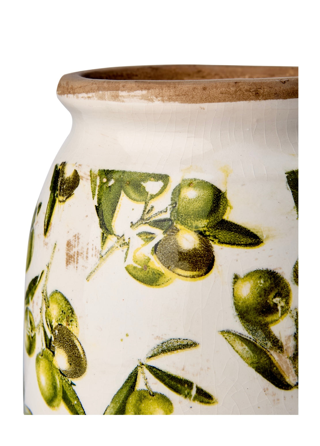 OLIVE Vas, Vit/grön Affari of sweden