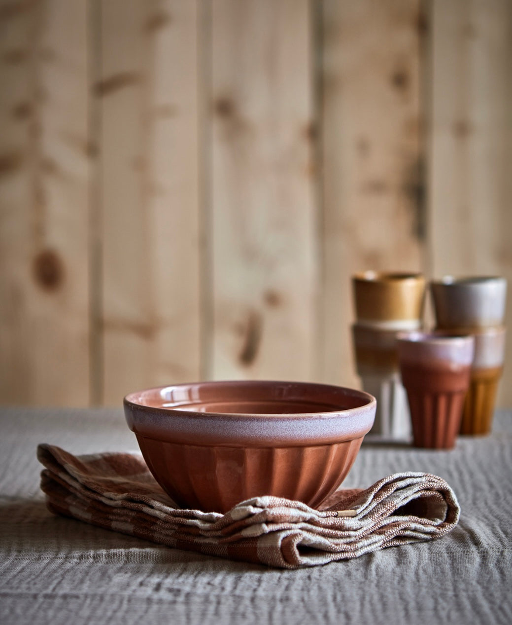 COSTA Skål L, Terrakotta/flerfärgad Affari of sweden