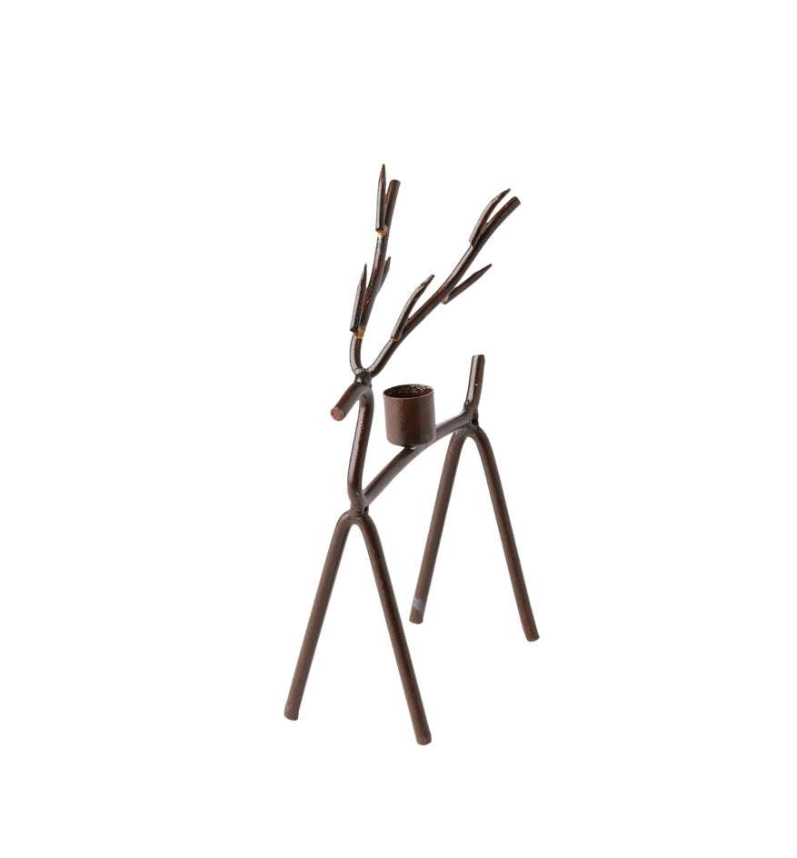 OH DEER Ljusstake, Rost/mässingsfärgad Affari of sweden