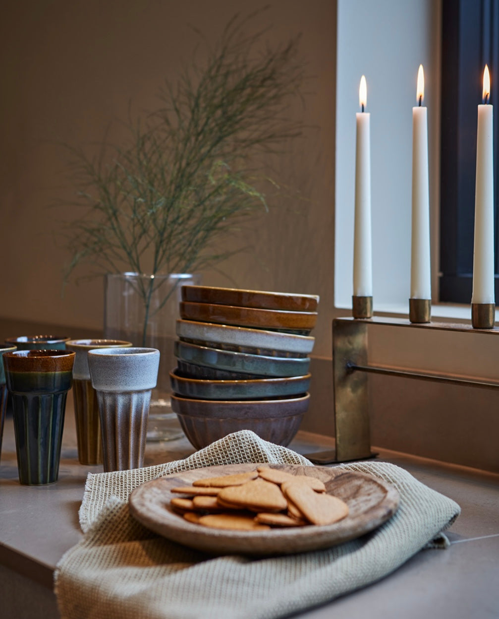 COSTA Skål L, Terrakotta/flerfärgad Affari of sweden