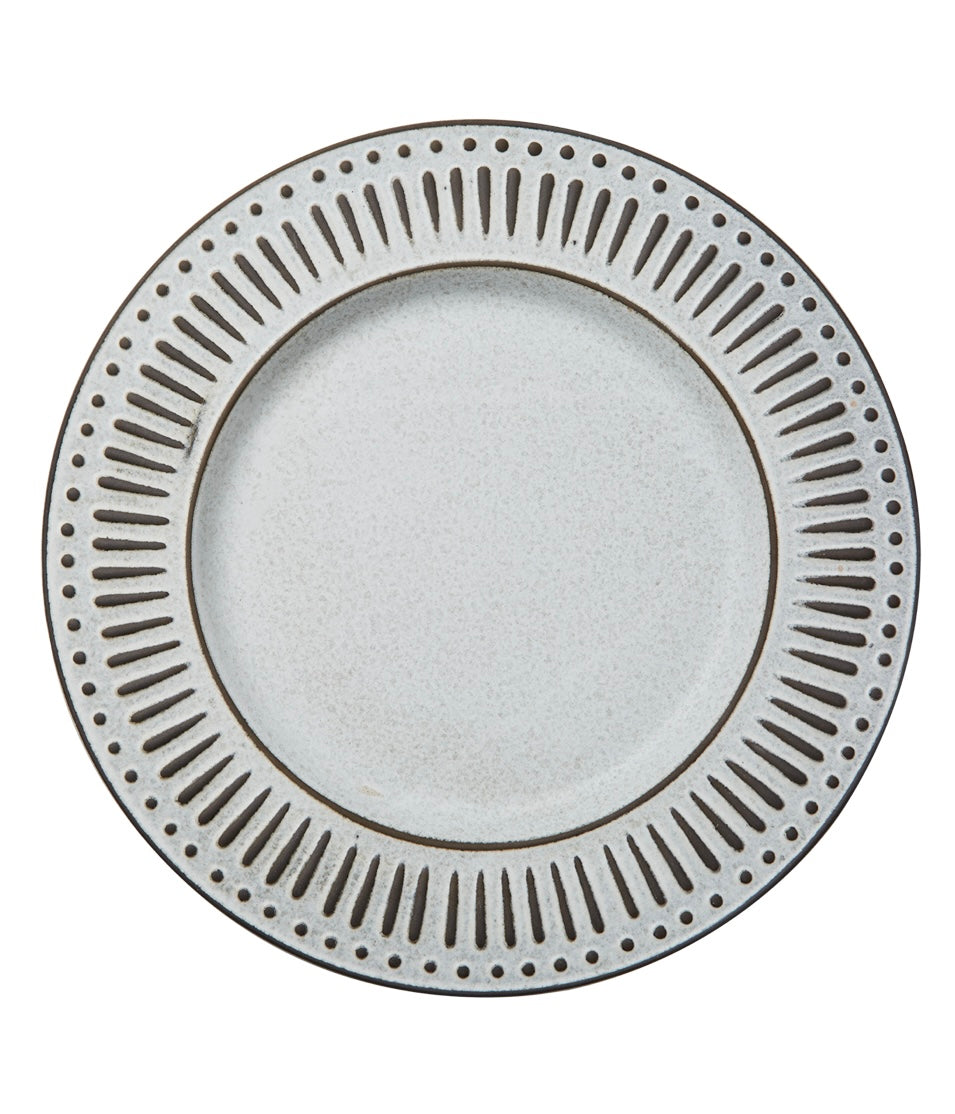 ANTONIA Tallrik, Grå/elfenben 6-Pack Affari of sweden