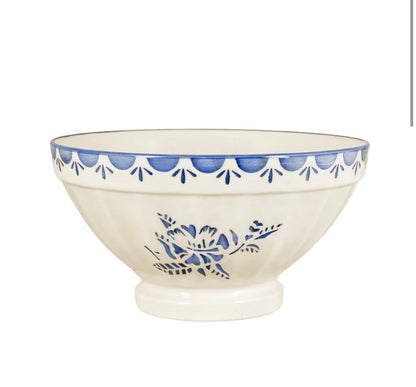 Skål Marion Blomma Blå Stor Strömshaga