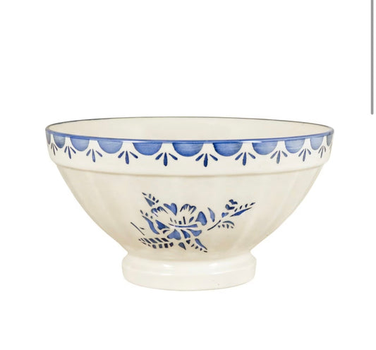 Skål Marion Blomma Blå Stor Strömshaga