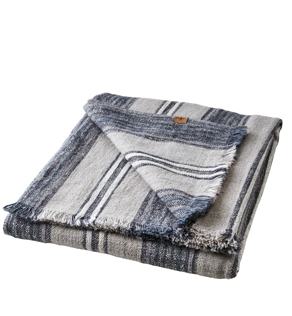 HILDA Filt/duk, Grå/blå Affari of sweden