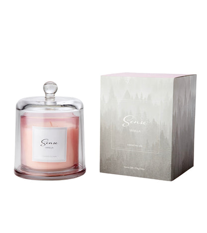 SENSE Doftljus med kupa Vanilla, Ljusrosa