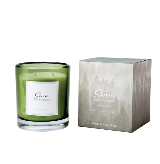 SENSE Doftljus Suede & evergreen, Grön