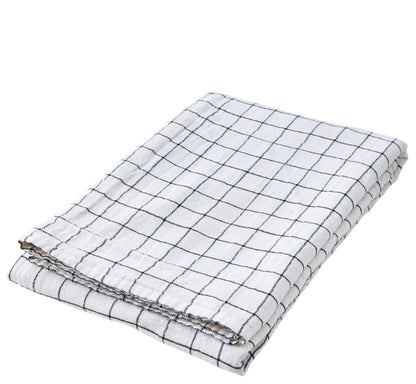 ELSA Bordsduk, Vit/svart Affari of sweden