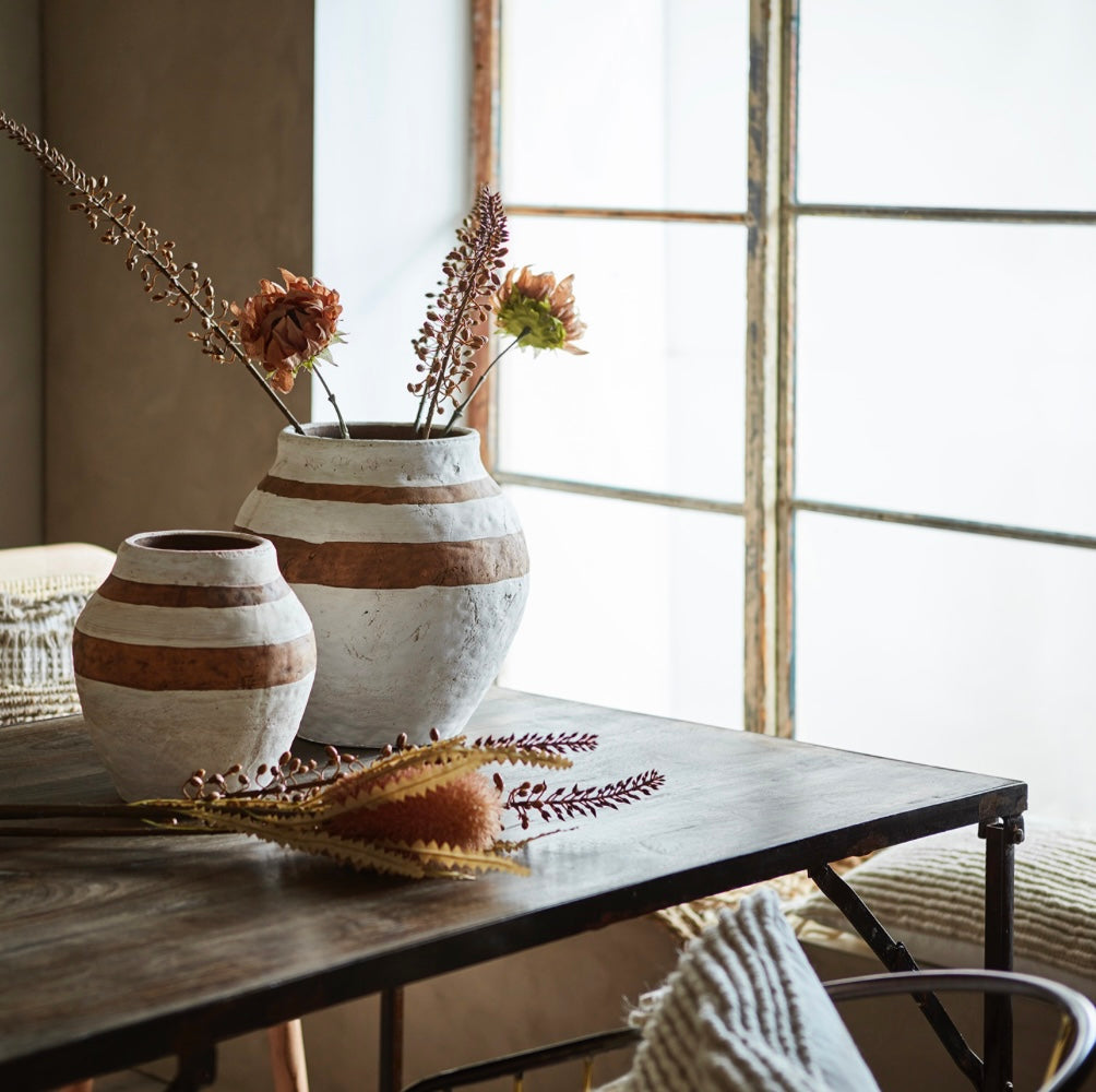 CAMILLE Kruka L, Vit/brun Affari of sweden