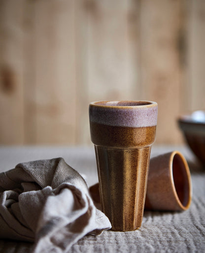 COSTA Kopp L, Senapsgul/flerfärgad Affari of sweden