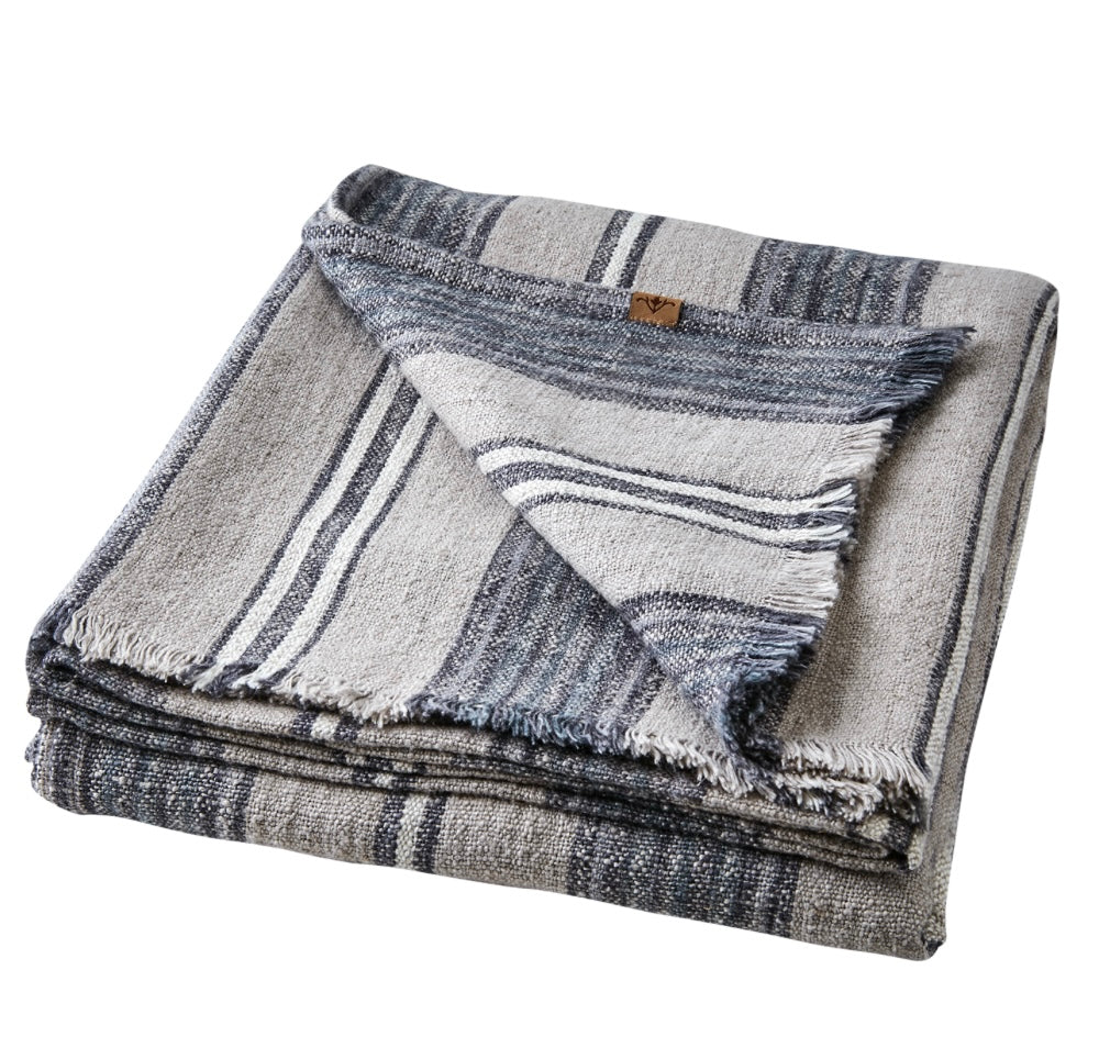 HILDA Filt/duk, Grå/blå Affari of sweden