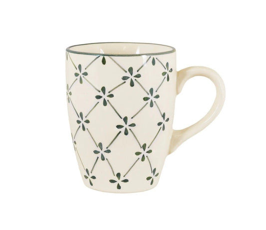 Mugg m. Handtag Marion Klöver Grön Strömshaga
