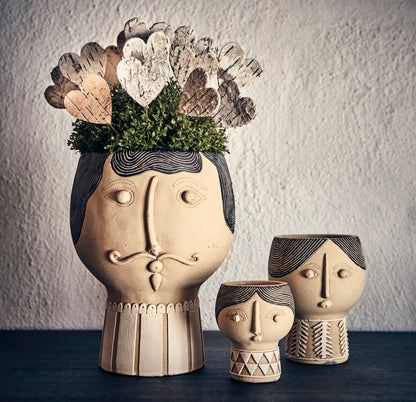 CAMILLE Kruka S, Beige/svart Affari of sweden
