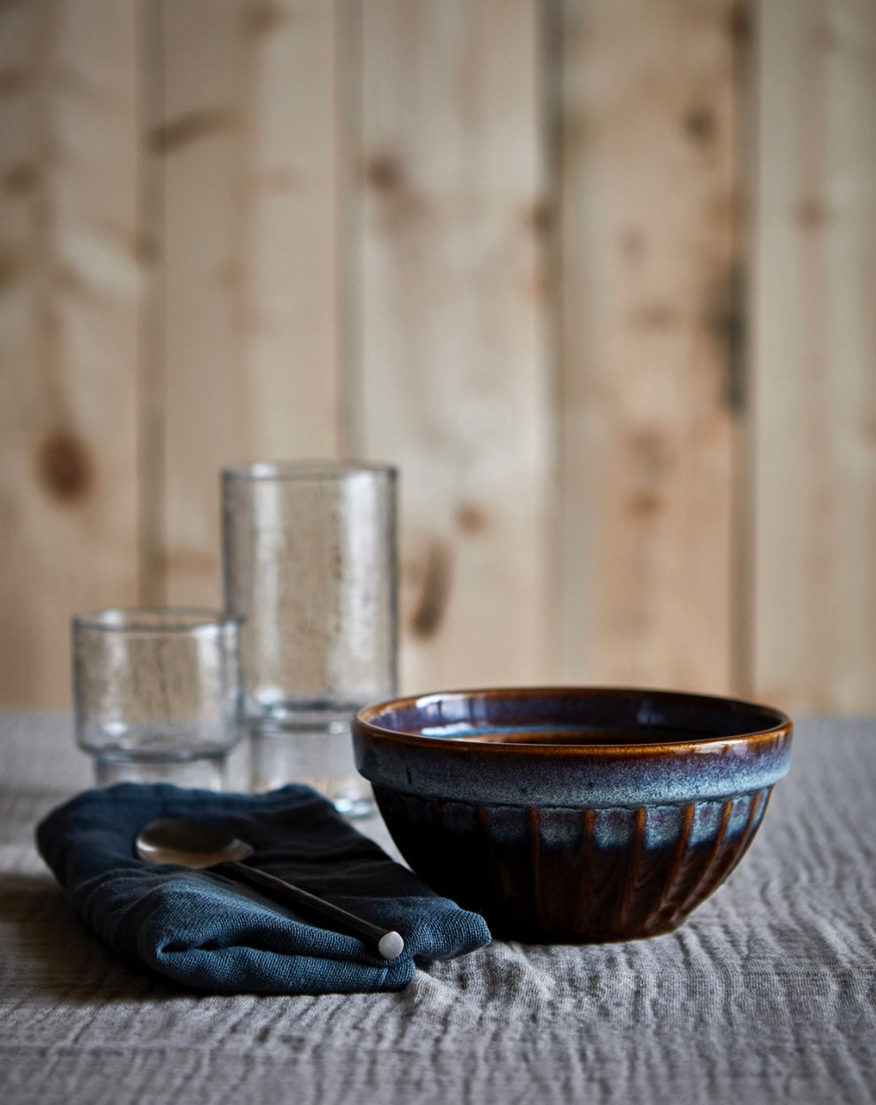 COSTA Skål L, Brun/flerfärgad Affari of sweden