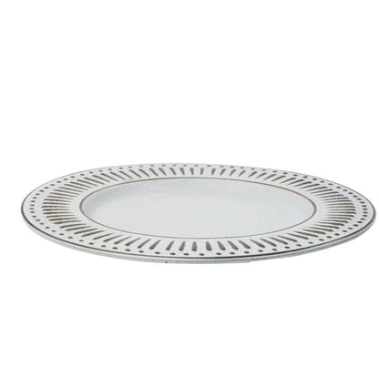 ANTONIA Tallrik, Grå/elfenben 6-Pack Affari of sweden