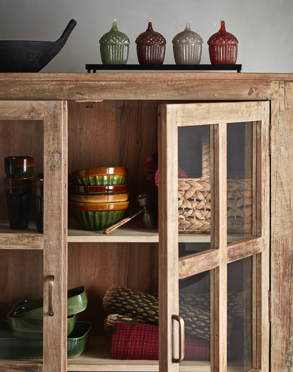 COSTA Skål S, Grön/brun Affari of sweden