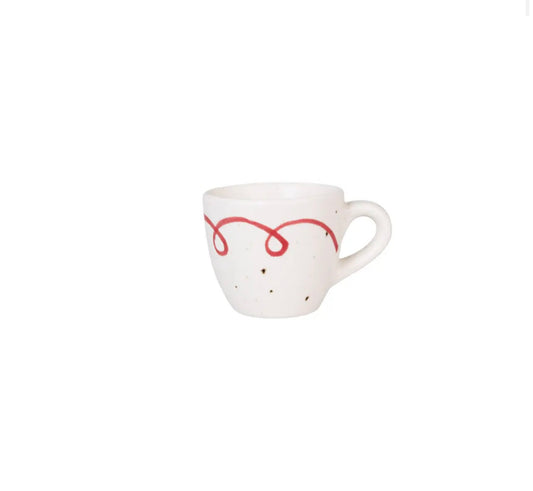 Espressokopp Viola Rosett Röd Strömshaga