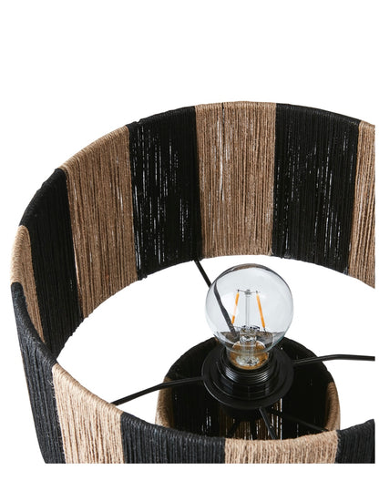 JULLAN Bordslampa M, Svart/natur Affari of sweden