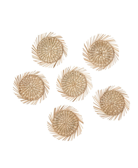 SUNNY Glasunderlägg, set om 6, Natur Affari of sweden