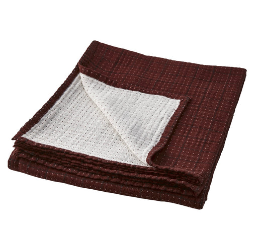 ELSA Bordsduk, Bordeaux/svart Affari of sweden