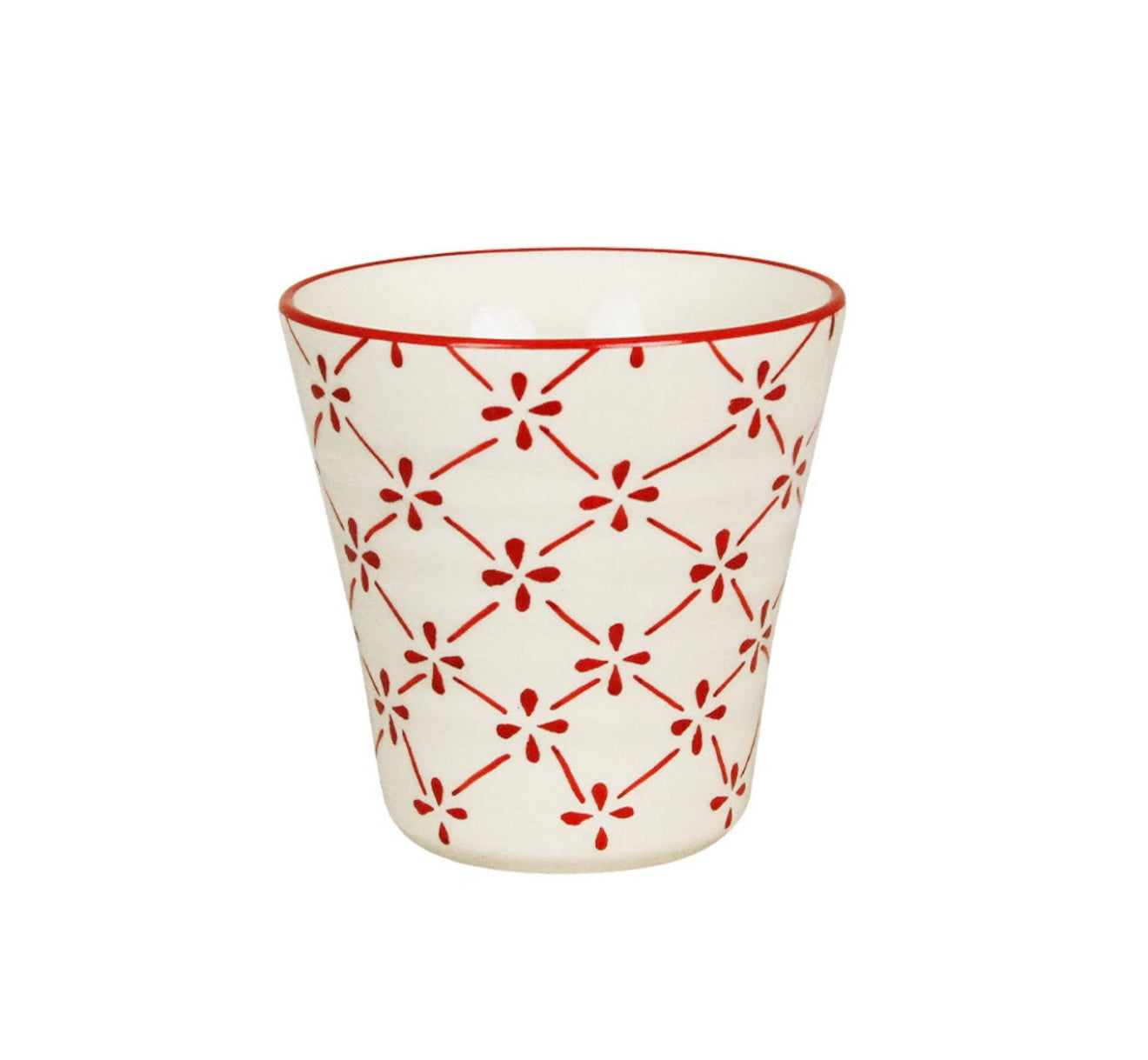 Lattemugg Marion Klöver Röd Strömshaga