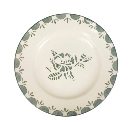 Assiett Marion Blomma Grön Strömshaga